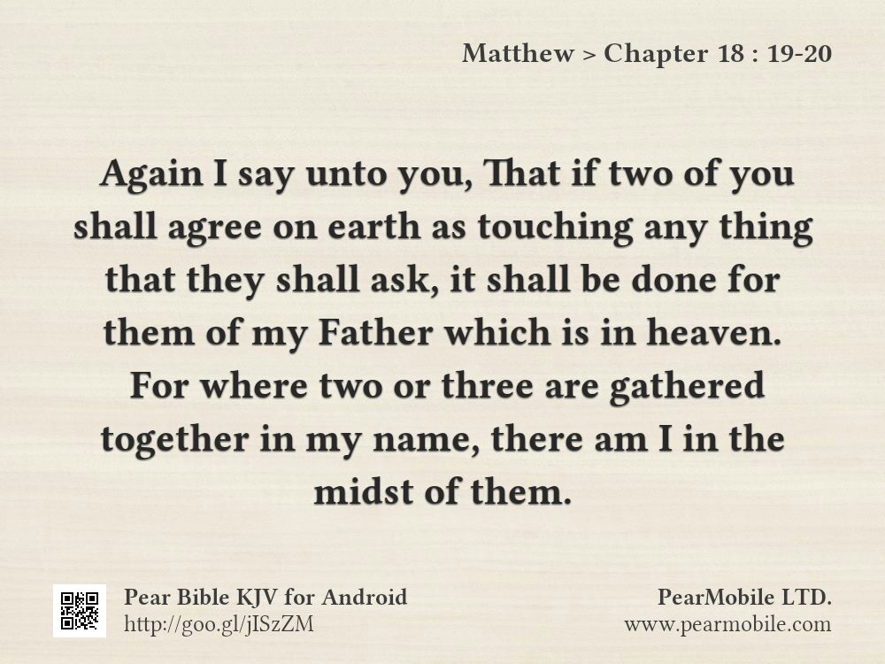 Matthew, Chapter 18:19-20